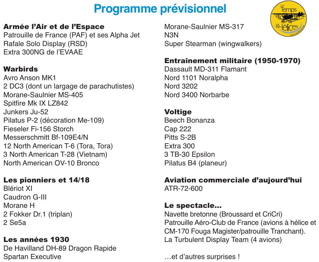 Le programme du 53e Temps de Hélices